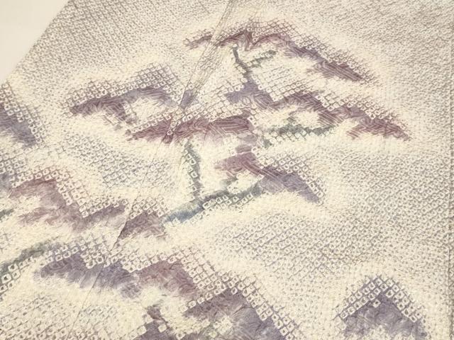 平和屋着物●訪問着　総絞り　枝松文　暈し染め　正絹　逸品　DABB9719du 平和屋着物○訪問着 総絞り 枝松文 暈し染め 正絹 逸品 DABB9719du