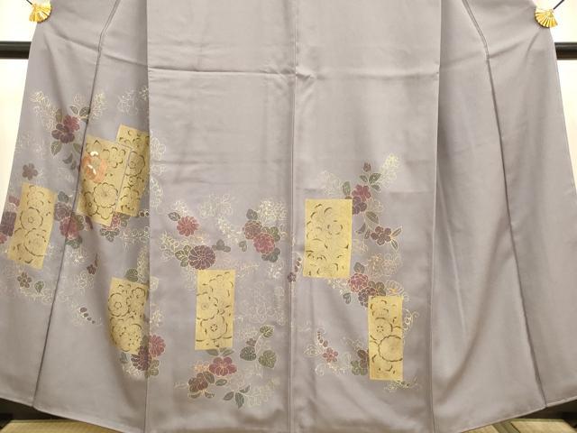 平和屋着物●訪問着　刺繍　辻が花　金彩　正絹　逸品　DABB9746du_3