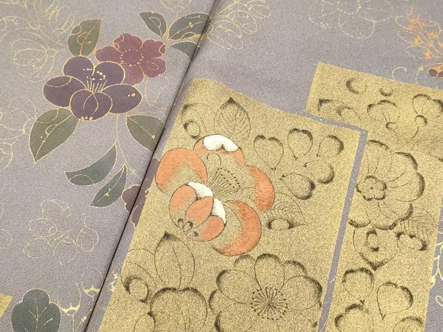 平和屋着物●訪問着　刺繍　辻が花　金彩　正絹　逸品　DABB9746du_5