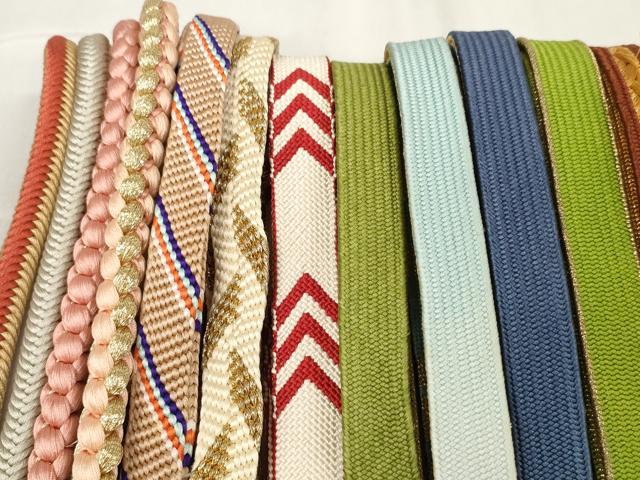 平和屋着物●和装小物　帯締め20本セット　高麗組　奈良組　鎌倉組　金糸　逸品　DABC1056zzz 平和屋着物○和装小物 帯締め20本セット 高麗組 奈良組 鎌倉組 金糸