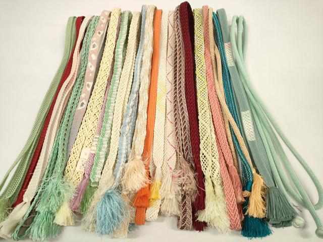 平和屋着物＊夏物　和装小物　帯締め20本セット　レース織　金糸　逸品　DABC1082zzz