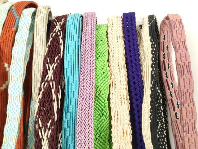 平和屋着物＊夏物　和装小物　帯締め20本セット　レース織　銀糸　逸品　DABC1084zzz_2