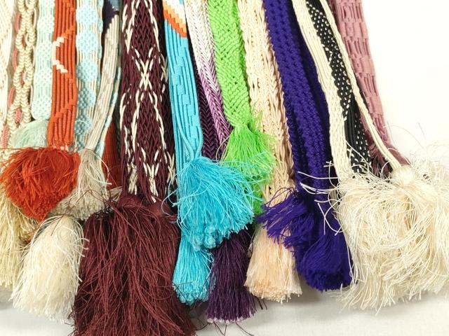 平和屋着物＊夏物　和装小物　帯締め20本セット　レース織　銀糸　逸品　DABC1084zzz_6