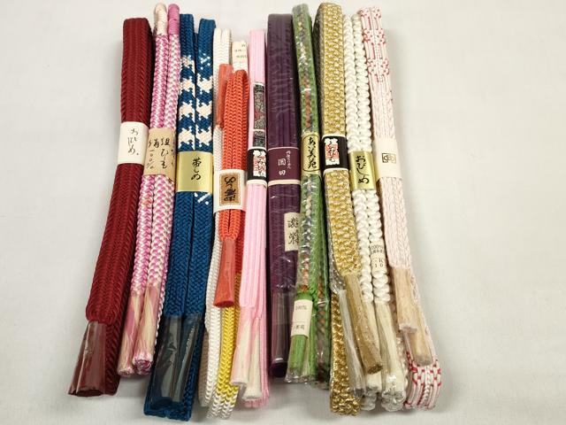 平和屋着物●和装小物　帯締め10本セット　礼装用　組紐　冠組　金銀糸　逸品　未使用　DABC1219zzz 平和屋着物○和装小物 帯締め10本セット 礼装用 組紐 冠組 金銀糸 逸品