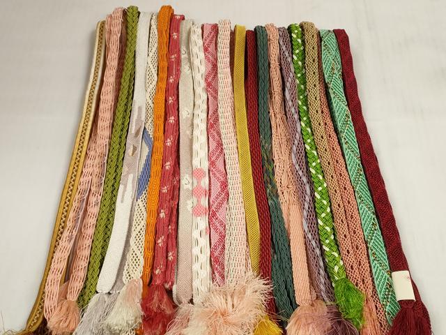 平和屋着物＊夏物　和装小物　帯締め20本セット　レース織　金銀糸　逸品　DABC1547zzz 平和屋着物＊夏物 和装小物 帯締め20本セット レース織 金銀糸 逸品