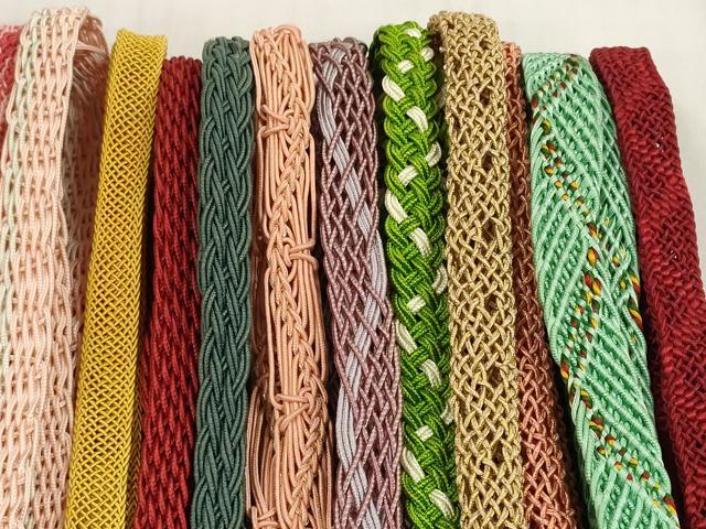 平和屋着物＊夏物　和装小物　帯締め20本セット　レース織　金銀糸　逸品　DABC1547zzz 平和屋着物＊夏物 和装小物 帯締め20本セット レース織 金銀糸 逸品