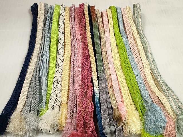 平和屋着物＊夏物　和装小物　帯締め20本セット　レース織　金糸　逸品　DABC1550zzz 平和屋着物＊夏物 和装小物 帯締め20本セット レース織 金糸 逸品