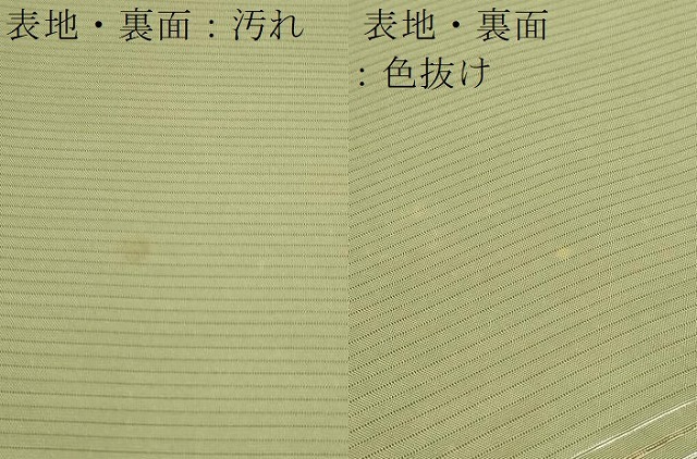 平和屋着物＊夏物　色無地　反物　着尺　絽　京染　抹茶色　逸品　未使用　DABC1757zzz_9