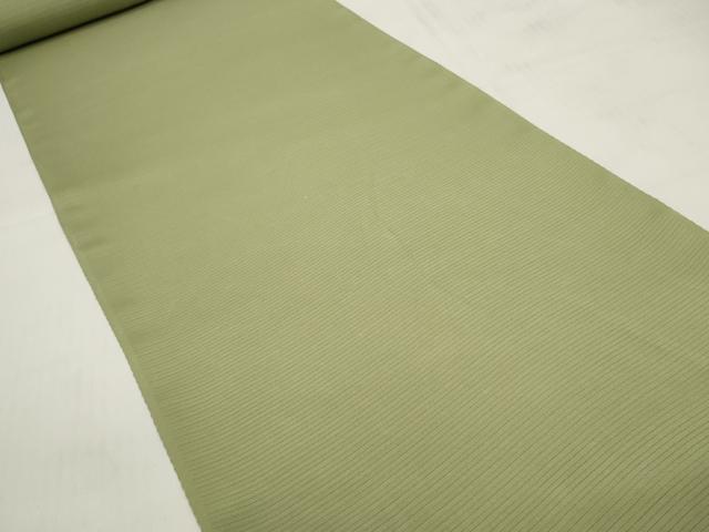平和屋着物＊夏物　色無地　反物　着尺　絽　京染　抹茶色　逸品　未使用　DABC1757zzz_1