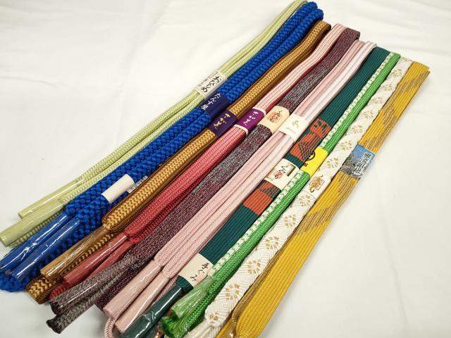 平和屋着物●和装小物　帯締め10本セット　礼装用　組紐　高麗組　金糸　さが美扱い　逸品　未使用　DABC1837zzz