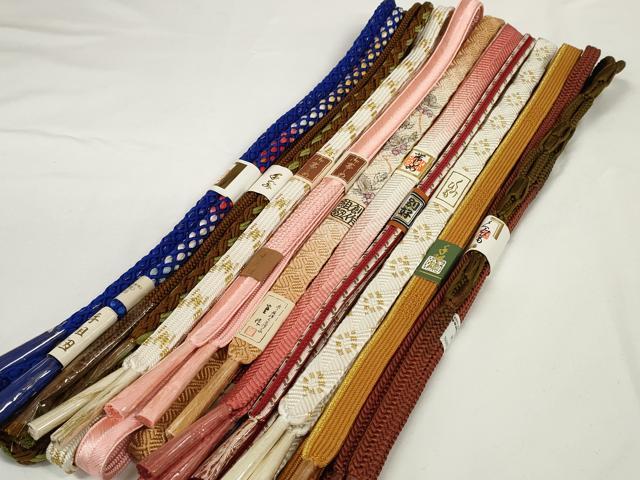 平和屋着物●和装小物　帯締め10本セット　礼装用　組紐　高麗組　笹浪組　作家物　金銀糸　逸品　未使用　DABC1840zzz