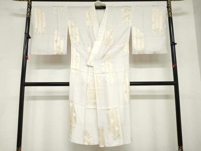 平和屋着物●長襦袢　無双仕立て　舞桜文　正絹　逸品　DABC2045ud