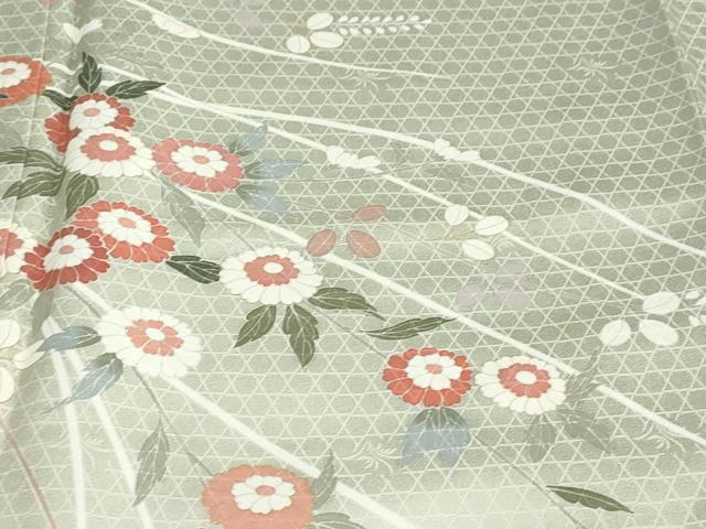 平和屋着物●訪問着　草花文　金彩　正絹　逸品　DABC2064ud 平和屋着物○訪問着 草花文 金彩 正絹 逸品 DABC2064udの通販はau PAY