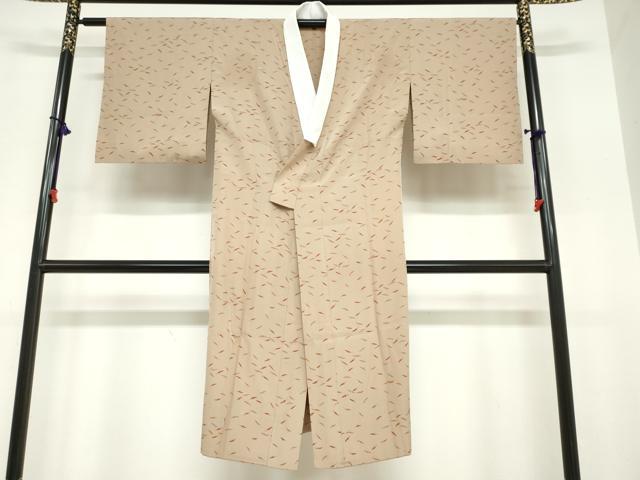 平和屋着物●長襦袢　無双仕立て　唐辛子　正絹　逸品　DABC2097ud