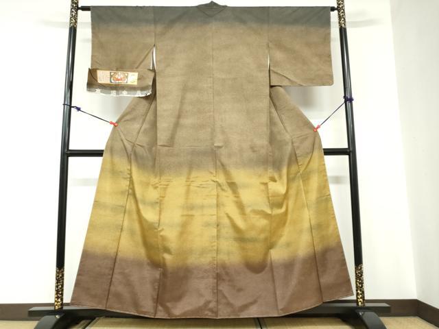 平和屋着物＊夏物　絽綴れ　八寸名古屋帯　横段抽象文　金銀糸　正絹　逸品　DABA0331cm 平和屋着物＊夏物 絽綴れ 八寸名古屋帯 横段抽象文 金銀糸 正絹 逸品
