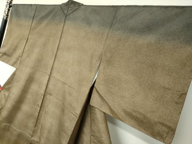 平和屋着物●本場縞大島紬　訪問着　霞文　証紙付き　中昌紬織物謹製　正絹　逸品　未使用　DABC2106ud_3