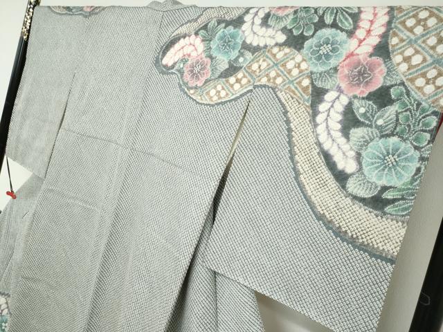 平和屋着物●名門　藤娘きぬたや・総絞り　訪問着　辻が花　正絹　逸品　DABC2203ud_2