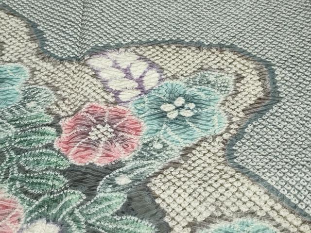 平和屋着物●名門　藤娘きぬたや・総絞り　訪問着　辻が花　正絹　逸品　DABC2203ud_5