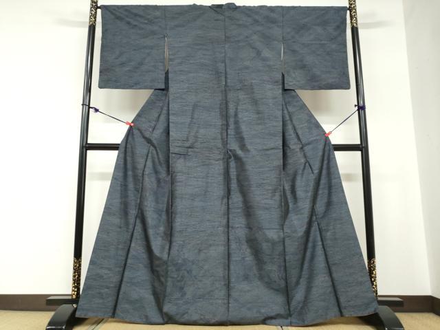 平和屋着物●本場大島紬　抽象文様　正絹　逸品　DABC2239ud_1