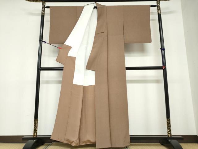 平和屋着物●伝統工芸士　保科信　江戸小紋　格子文　角通し　行儀　正絹　逸品　DABC2264ud_2