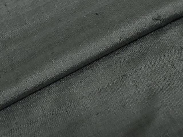 平和屋着物●男性　黒紋付　紬地　正絹　逸品　DABC2297ud_4
