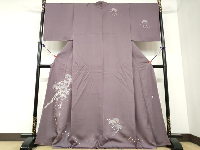 平和屋着物＊夏物　小紋　絽　流水文　黒地　正絹　逸品　AABF5778fy 平和屋着物＊夏物 小紋 絽 流水文 黒地 正絹 逸品 AABF5778fyの通販は