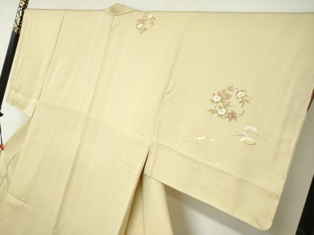 平和屋着物●訪問着　草花文　暈し染め　金彩　正絹　逸品　未使用　DABC2515ud_2