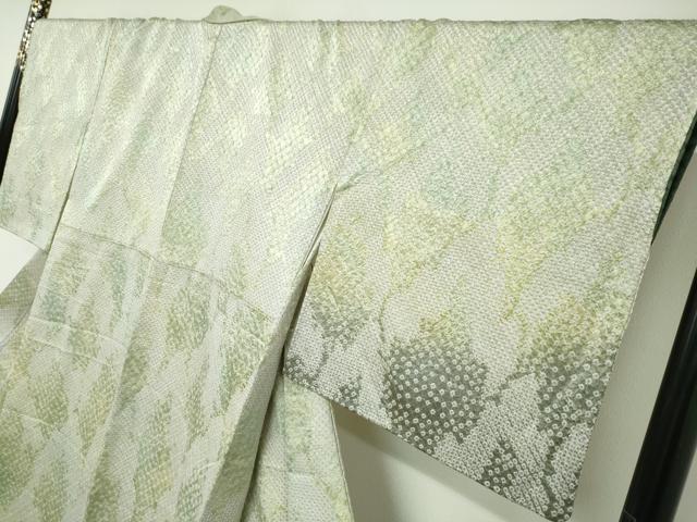 平和屋着物●訪問着　総絞り　抽象文様　ロング丈　正絹　逸品　DABC2516ud_2