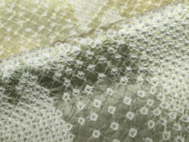 平和屋着物●訪問着　総絞り　抽象文様　ロング丈　正絹　逸品　DABC2516ud_7