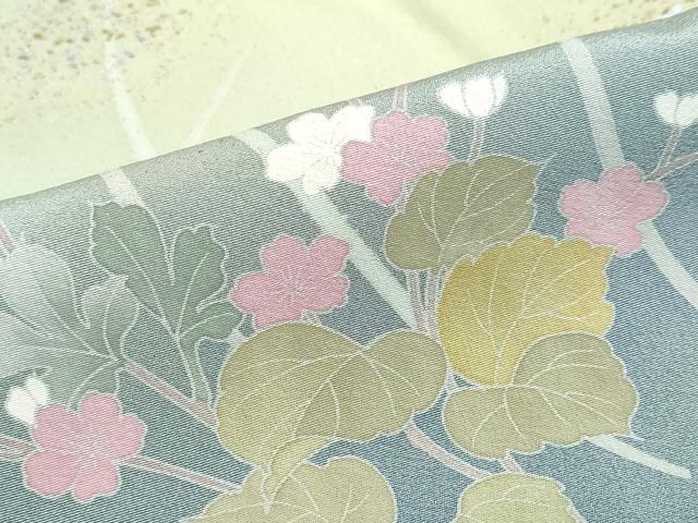 平和屋着物●訪問着　草花文　暈し染め　金銀彩　正絹　逸品　DABC2623ud_7