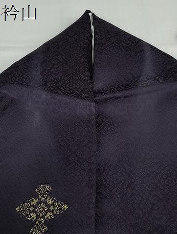 平和屋着物●上質な小紋　抽象文様　金糸　正絹　逸品　DABC2656ud_7