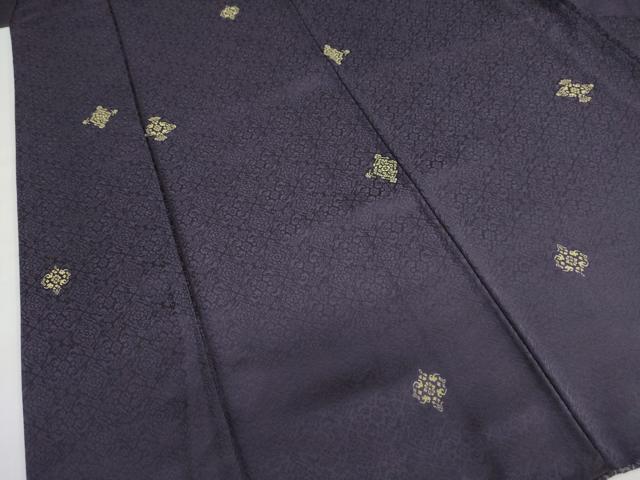平和屋着物●上質な小紋　抽象文様　金糸　正絹　逸品　DABC2656ud_3