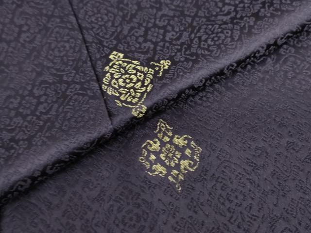 平和屋着物●上質な小紋　抽象文様　金糸　正絹　逸品　DABC2656ud_4