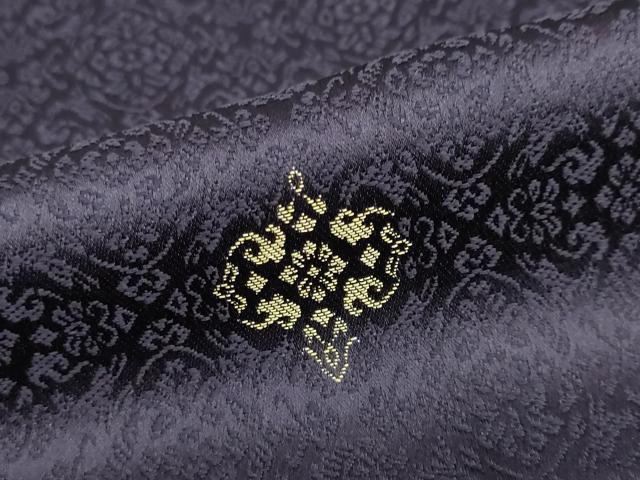 平和屋着物●上質な小紋　抽象文様　金糸　正絹　逸品　DABC2656ud_5