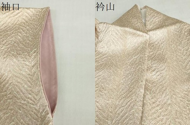 平和屋着物●名門　藤娘きぬたや・総絞り(杢目絞り)　訪問着　流水松葉文　正絹　逸品　DABC2661ud_8