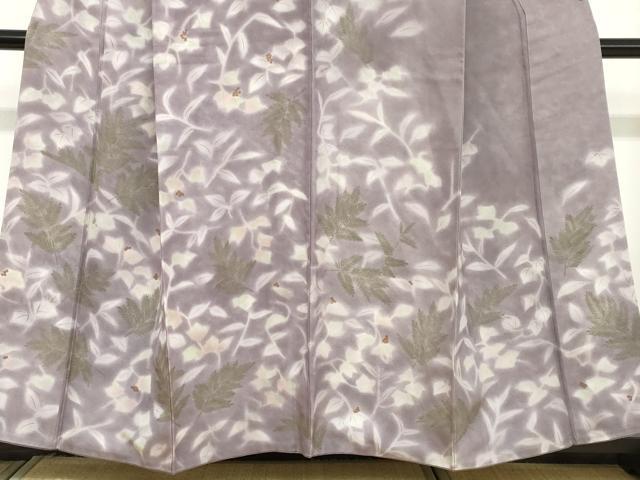 平和屋着物●訪問着　南天文　暈し染め　正絹　逸品　DABC2750ud_3