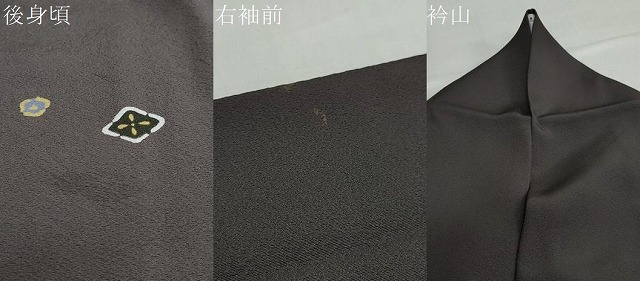 平和屋着物●訪問着　竹屋町刺繍　洋花文　金彩　正絹　逸品　DABC2788ud_8