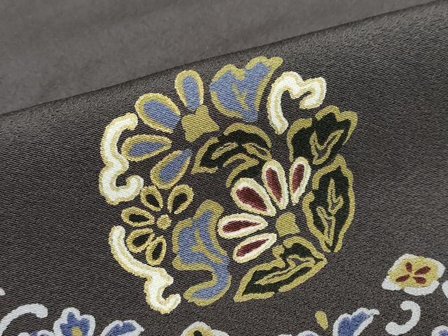 平和屋着物●訪問着　竹屋町刺繍　洋花文　金彩　正絹　逸品　DABC2788ud_7