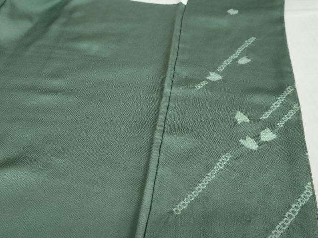 平和屋着物●訪問着　駒刺繍　絞り　舞桜文　金彩　正絹　逸品　DABC2789ud_9