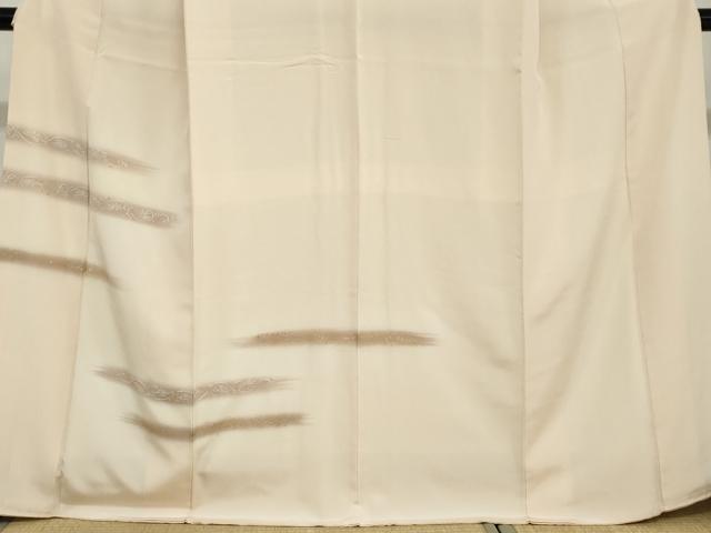 平和屋着物●銀座きしや　訪問着　横段更紗花唐草文　暈し染め　金銀彩　刺繍　正絹　逸品　DABC2896ud_2