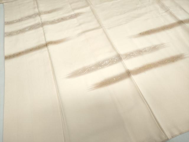 平和屋着物●銀座きしや　訪問着　横段更紗花唐草文　暈し染め　金銀彩　刺繍　正絹　逸品　DABC2896ud_3