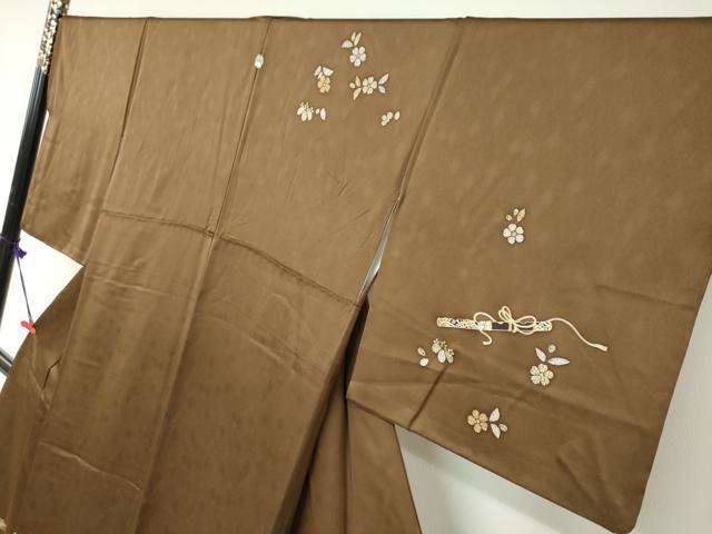 平和屋着物●訪問着　楽器草花文　金彩　正絹　逸品　DABC2897ud_2