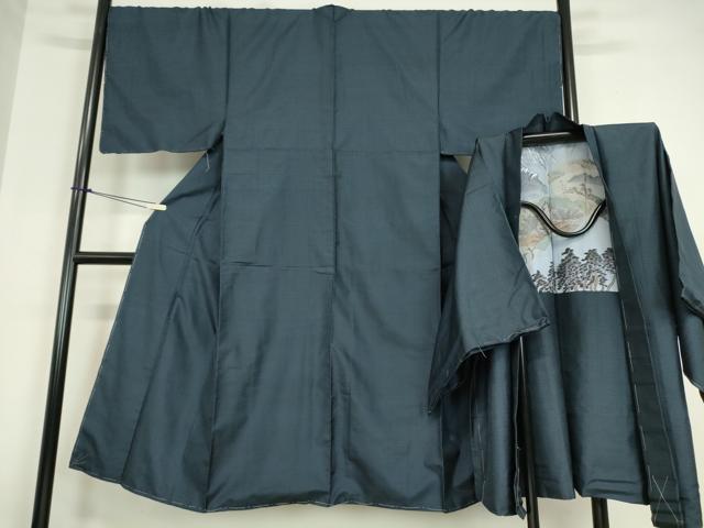 平和屋着物●男性　本場大島紬　アンサンブル　100亀甲　総詰め　正絹　逸品　未使用　DABC3068az