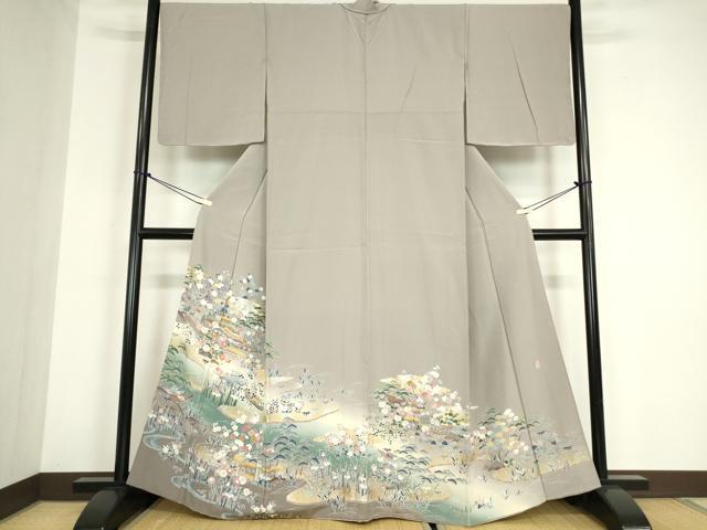 平和屋着物●久留米絣　単衣　菱吉祥花文　綿　逸品　CABC2217ut 平和屋着物○久留米絣 単衣 菱吉祥花文 綿 逸品 CABC2217ut 【公式通販】