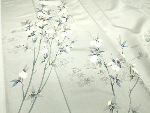 平和屋着物●訪問着　友禅　作家物　枝花文　正絹　逸品　DABC3405az_4