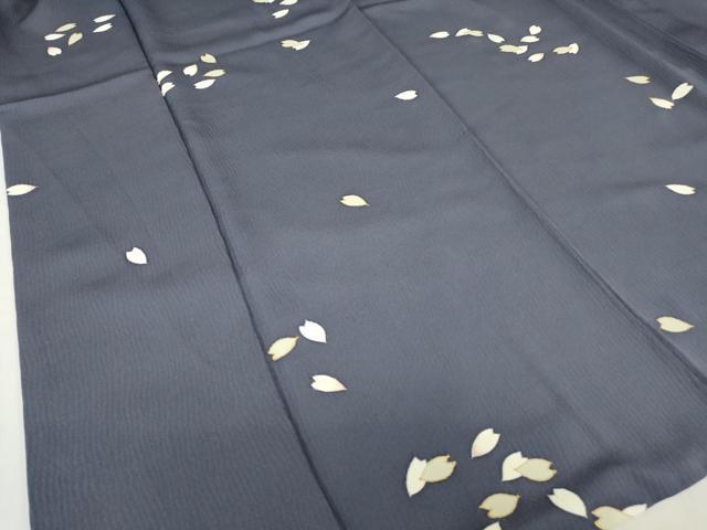 平和屋着物●上質な小紋　舞桜文　金彩　正絹　逸品　DABC3411az_3