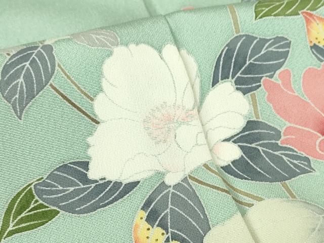 平和屋着物●訪問着　友禅　枝花文　暈し染め　正絹　逸品　DABC3426az_6