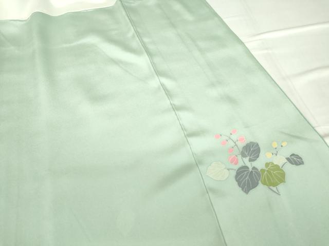 平和屋着物●訪問着　友禅　枝花文　暈し染め　正絹　逸品　DABC3426az_8