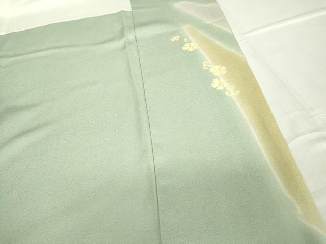 平和屋着物●創業460年・千總　訪問着　駒刺繍　霞花文　暈し染め　金彩　小田急百貨店扱い　正絹　逸品　DABC3537az