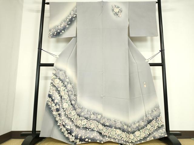 平和屋着物●越後十日町の一流染匠　桐屋・翠山工房　訪問着　辻が花　暈し染め　正絹　逸品　DABC3545az 楽天市場】翠山工房 桐屋の通販